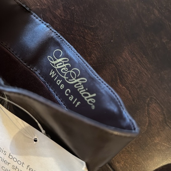 Life stride wide calf brown quilted boots NIB 7.5 - Picture 7 of 10